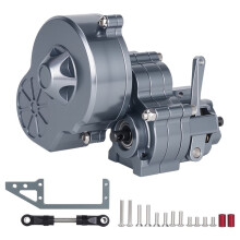 Complete Gearbox Transmission Box with Dig Gear 1 Speed for 1/10 RC Crawler Car Axial SCX10 AX10 Wraith