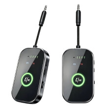 6.0 Receiver Transmitter, 3.5mm Wireless Audio Adapter for Car AUX, TV, Headphones and Speakers