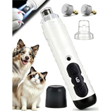 Ponceuse à Ongles Silencieuse pour Animaux à 6 Vitesses, Marche Avant et Arrière, pour Chiens et Chats, Limage Sans Douleur, Convient Aux Petits,