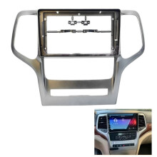 9 Inch Radio Fascia for Grand Cherokee 2008-2012 Stereo 2Din Unit Bezel Radio Dash Fitting Panel Kit