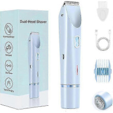 Tondeuse bikini étanche IPX7 2 en 1 pour peaux sensibles, avec lames en céramique et chargement USB-C MX