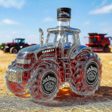 Bouteille de whisky en forme de tracteur, 30 cl, thème tracteur, bouteille vide originale et créative_fusmg_lsmpk