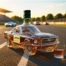 Coffret carafe à whisky, cadeau pour bar à domicile sur le thème d'Halloween avec 2 verres