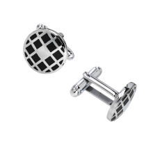 Lot de 2 boutons de manchette en laiton pour homme, design élégant, fermeture sécurisée, accessoire de mode, coffret cadeau i
