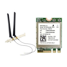 Scheda Wireless M.2 WiFi 6E MT7922 BT 5.3 Tri-Band 2.4G/5G/6Ghz Adattatore di Rete 802.11AX Scheda Wireless Win 10/11