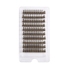 10 Sets Metal Price Tag Price Display the Same Digital Price Cubes Jewelry Price Label Tag Price in Euro Dollar Bronze