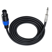 Speakon to 1/4" Male Speaker Cables, Audio Amplifier Connection Cord, Speaker Cable Wire with Twist Lock