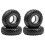 Kit de 4 Pneus de 0,7 Polegadas para Carro RC para Acessórios de Upgrade de Carro RC Escala 1/30 para Axial SCX30 1