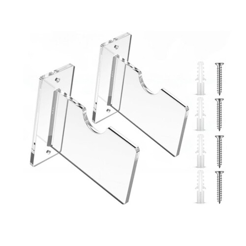 Acrylic Baseball Wall Mount Holder Baseball Bat Display Softball Bats Rack Collection Bracket