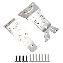Voorste Skidplate Achterchassis Pantserbeschermer Chassisbeschermers Set voor 1/10 MJX 10210 RC Auto-Upgrade Onderdelenaccessoires