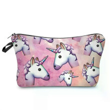 Dames cosmetische tas met modieuze print, organizer voor make-upborstels, opbergtasje voor dames, prachtig mini-cadeautasje
