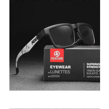 Nuevas gafas de sol cuadradas para hombre, deportivas, polarizadas, con revestimiento reflectante y lentes de colores, protec