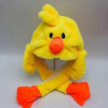 Gorro de peluche con orejas de conejo que se puede mover. Interesante y lindo gorro de peluche suave con orejas de conejo. Re