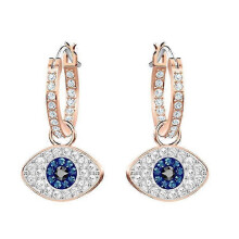 Colección de joyas de cristal con símbolo del mal de ojo, pendientes.