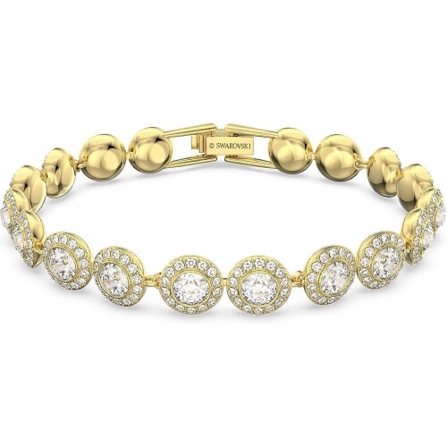 Βραχιόλι τένις Una Angelic Crystal Series Χρυσό