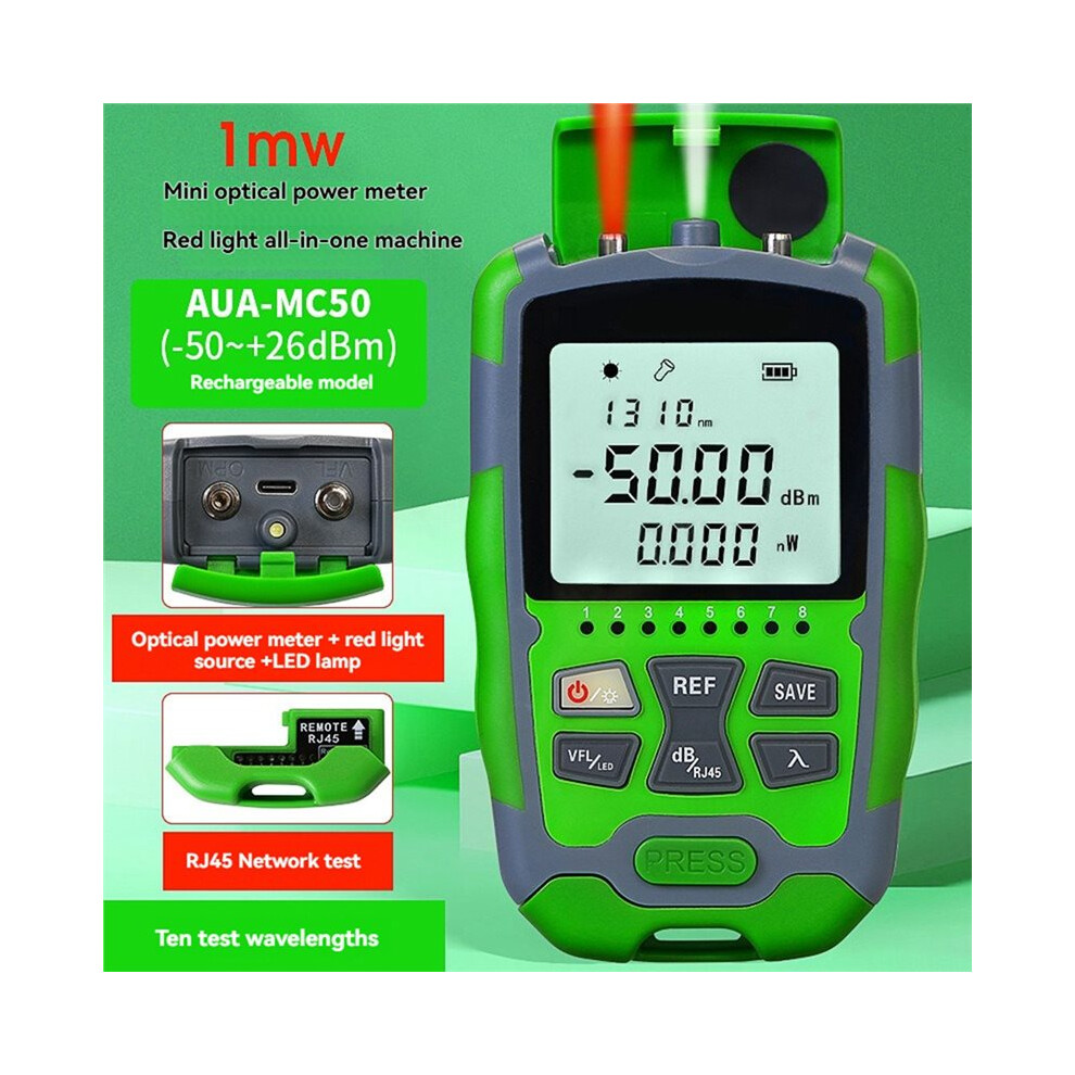 Opm Faqs AUA-MC50 1MW Compteur de Puissance Optique Rechargeable 4 en 1 OPM ...