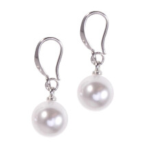 Anti Allergy Pearl Earring Simple Women Pearl Earring Personality Pearl Eardrop Long Ear Stud Silver