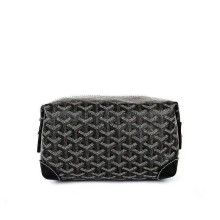 Travel toiletries bag, leather makeup bag