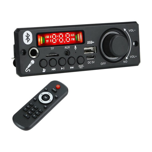 MP3  Decoder Board 6W Amplifier Wireless MP3 Player  5V Car Audio Moudle Mic Call USB TF FM Radio for Speaker