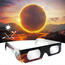 Confezione da 10 occhiali per eclissi solare: occhiali protettivi sicuri per osservare direttamente il sole durante le ecliss