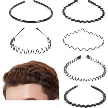 cerchietti per capelli in metallo, unisex, per uomo e donna, ideali come regalo per la cura della persona.