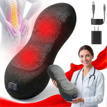 Triple Fusion Back Massager with Stretching, Vibration and Heat, 3-in-1 Electric Lumbar Pillow,New 2026