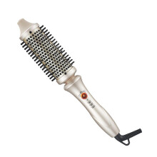 2.0 Thermal Brush Curling Brush - STYLUX 1.7" Blowout Volumizer with Flexi-Fit for Hair Straightening, Heated Round Styler Tool,