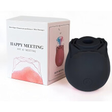 (Black) 2026 Rose Mini Massager, designed specifically for women to relieve stress, with 10 modes.