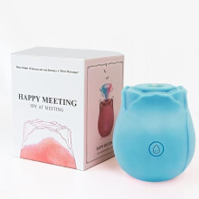 (Blue) 2026 Rose Mini Massager, designed specifically for women to relieve stress, with 10 modes.