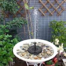 18cm Solar-Powered Fountain Pumps for Circulation Aerator,Garden Rockery Sprinkler,Fish Pond Water Tank with Color Light