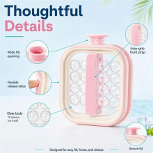 Portable Silicone Ice Maker Kettle, Bottle Ice Mold with 19- Ice Mold Tray for Travel, Camping, Home Bar
