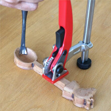 Ratschen-F-Schraubzwinge mit Schnelllösefunktion, Stahl-Hochdruck für Zimmerei, Ergonomischer Komfortgriff, 20 mm