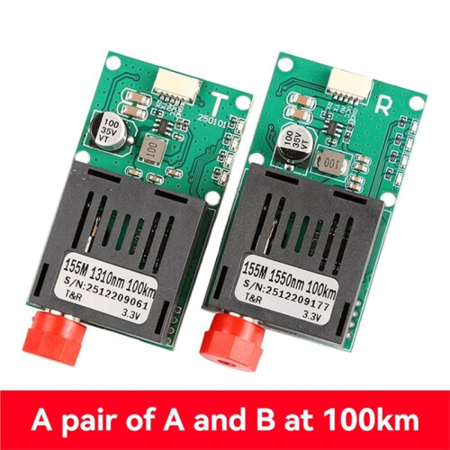 100KM TTL Optical Transceiver Module TX RX Fiber Transceiver Optical Terminal Equipment FC Interface AV/VCC/GND 1