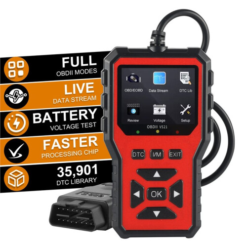 V521 OBD2 Diagnostic Scanner Auto Car Engine Code Reader and Scanner Comprehensive Vehicle Health Inspection Tool 1