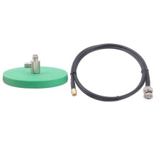 Soporte Magnético para Antena de Walkie-Talkie/Vehículo con Cable SMA Macho A BNC Macho de 3 Metros, Cable de Extensión CoAxial RG58 B