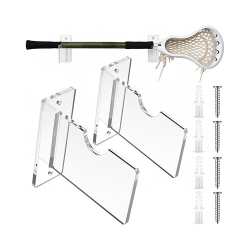 Acrylic Baseball Wall Mount Holder Baseball Bat Display Softball Bats Rack Collection Bracket 2