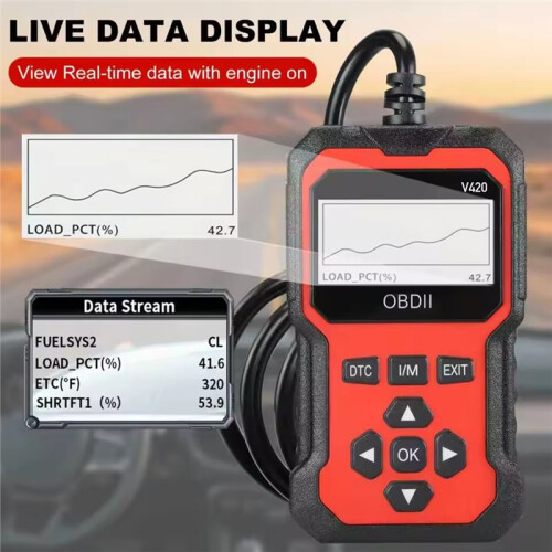 V420 OBD2 Car Diagnostic Scanner Multi-Functional Engine Code Reader and Clearer for Vehicle Issue Identification 2