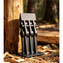 Manueller Holzspalter, Holzschneider, Ideal für Terrassen zu Hause, Outdoor-Camping und Mehr, Werkzeug zum Holzspalten Orange