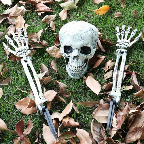 Realistic Skeleton Stakes Halloween Decorations for Lawn - Eerie Graveyard