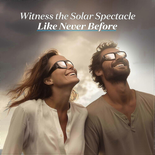 Solar Eclipse Glasses CE & ISO Certified for 2024 Sun Viewing - Safe Direct Observation 1