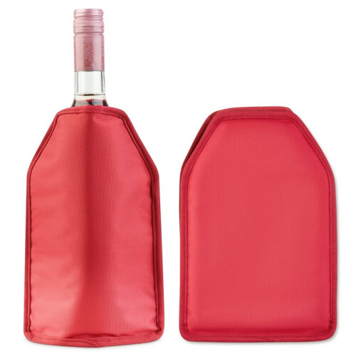 Cooler Sleeve Solid Gel Wine Sleeve, Reusable Bottle Cooler for Red Wine Enthusiasts Red 2