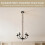 2Pack 6FT Linen Fabric Cord Covers for Chandelier Chains & Wires Soft Hook-and-Loop Cable Sleeves 5