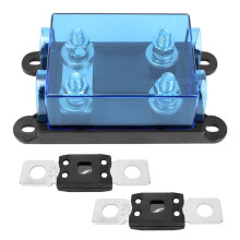 2-Way Mega Fuse Holder with Fuses for Car Boat Fuse Block Waterproof Fuse Box Kit , 150A 32V  Rated Per Circuit