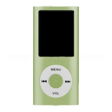 Lettore Musicale MP3 Multifunzionale Portatile con Cuffie, Schermo LCD da 1,8 Pollici, Lettore Audio Digitale da 32 GB, Verde