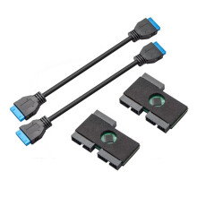 2 Szt. USB 3.0 19Pin HUB z Modułowym Kablem Projektowym Przedłużającym Dane Płyty Głównej