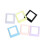 For  Instax Square Link Printer Camera 4 Inch Magnetic Photo Frames Colorful Square Picture Holders 1