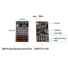 5CH 2.4G ELRS PWM Odbiornik 2.4G 5CH PWM ExpressLRS z Anteną Miedzianą 2.0dBi do RC FPV Drone