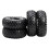 Kit de 4 Pneus de 0,7 Polegadas para Carro RC para Acessórios de Upgrade de Carro RC Escala 1/30 para Axial SCX30 6