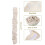 2Pack 6FT Linen Fabric Cord Covers for Chandelier Chains & Wires Soft Hook-and-Loop Cable Sleeves 6