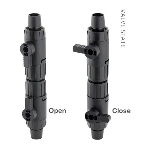 Snabbkoppling för Akvarieslang med Kranventil, Filtervattenkoppling för Akvarier 16 mm 2